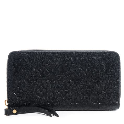 lv black long wallet with hasp